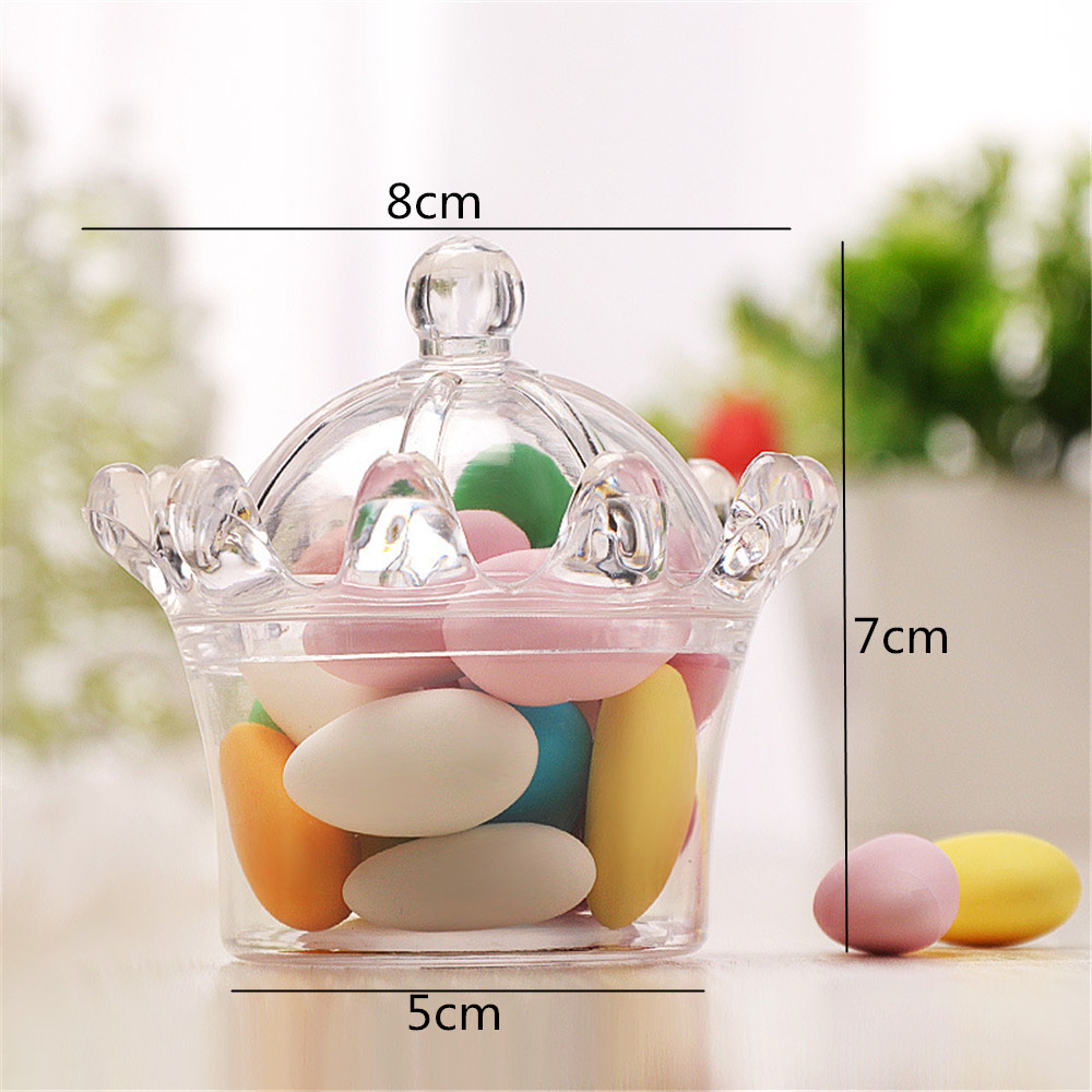 Dog Bone Shape Storage Box Transparent Candy Packaging Box Plastic Storage Jewelry Food Container Festival Box: 2- transparent