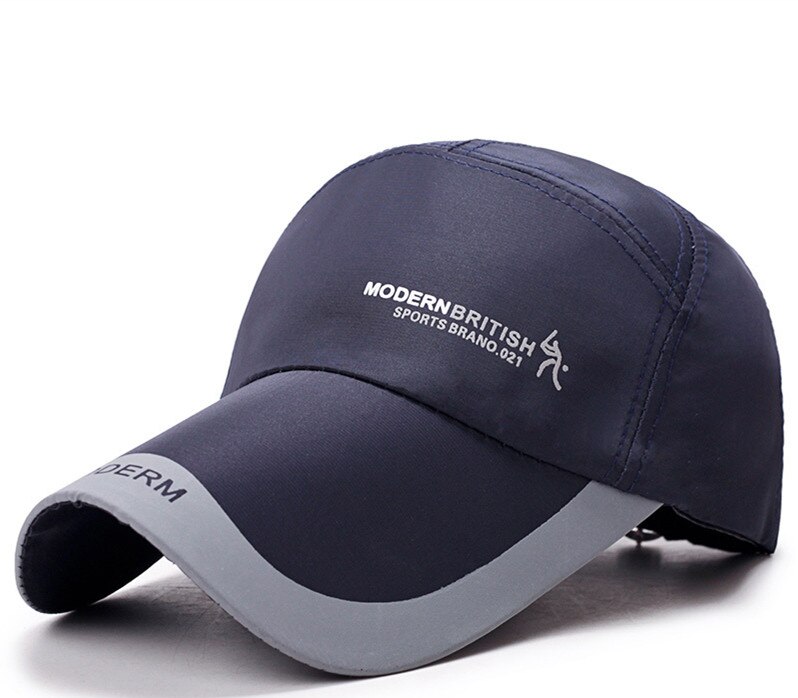 Vissen Cap Verlengen Ademend Gratis Grootte Outdoor Lokken Peachskin Mannen Vrouwen Zonnehoed Baseball Caps: Deep Blue Cloth