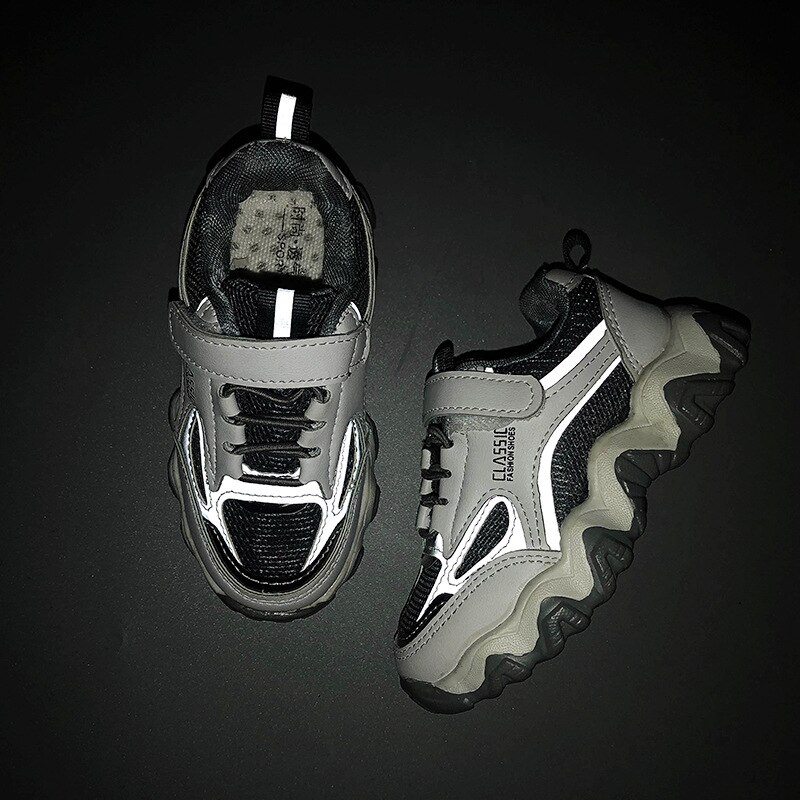 Maat 21-30 Kinderen Ademende Sneakers Meisjes Haak Lus Casual Schoenen Jongens Oorlog-Slip Sneakers Baby Anti-gladde Peuter Schoen