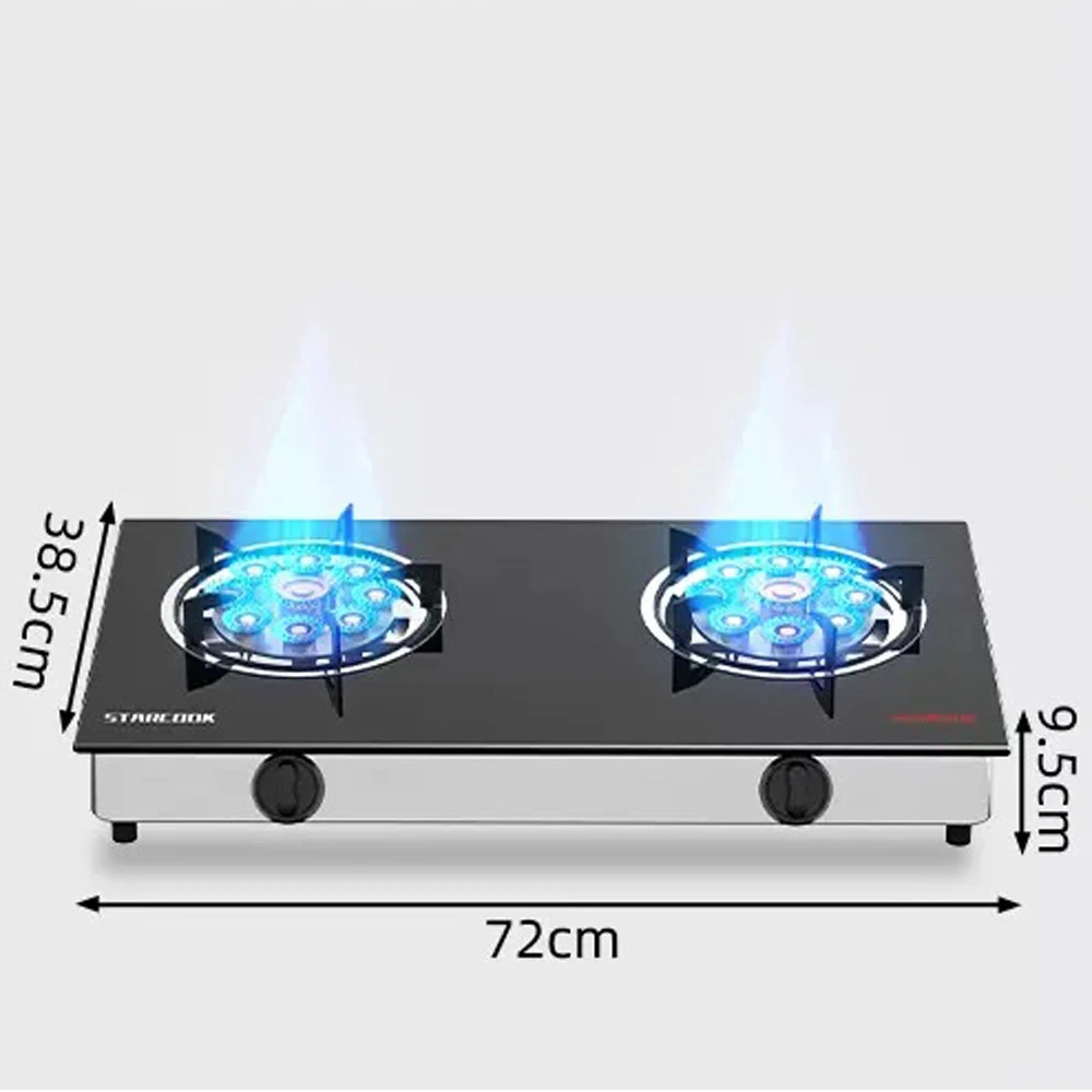 Table Top Gas Cooker 2 Burner Household Cocina A Gas Doube Cooktop Gas Stove Fierce Fire Kitchen Cooker