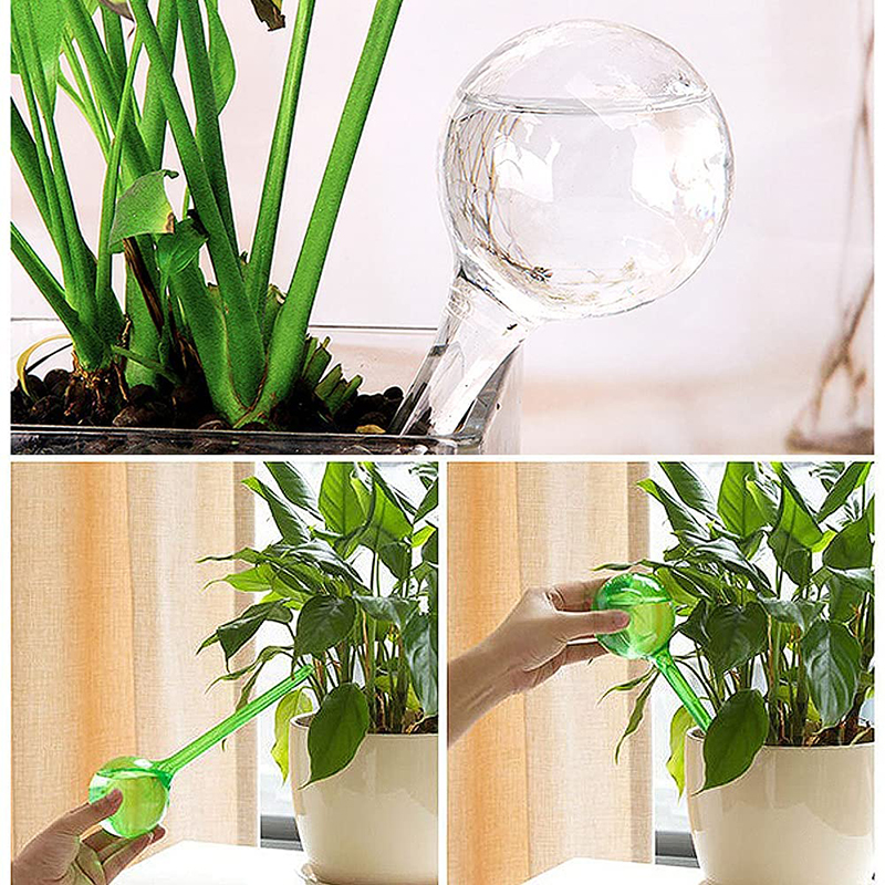 1/12PCS Automatic Plant Watering Bulbs Self Watering Globes Plastic Balls Garden Water Houseplant Device Drip Irrigation System