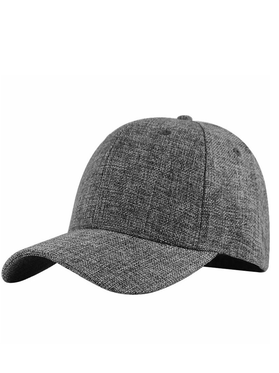 Casquette de baseball en lin pour hommes, grande taille, 55-60cm, 61-66cm, chapeau de soleil pour l'extérieur, cool, sport, snapback