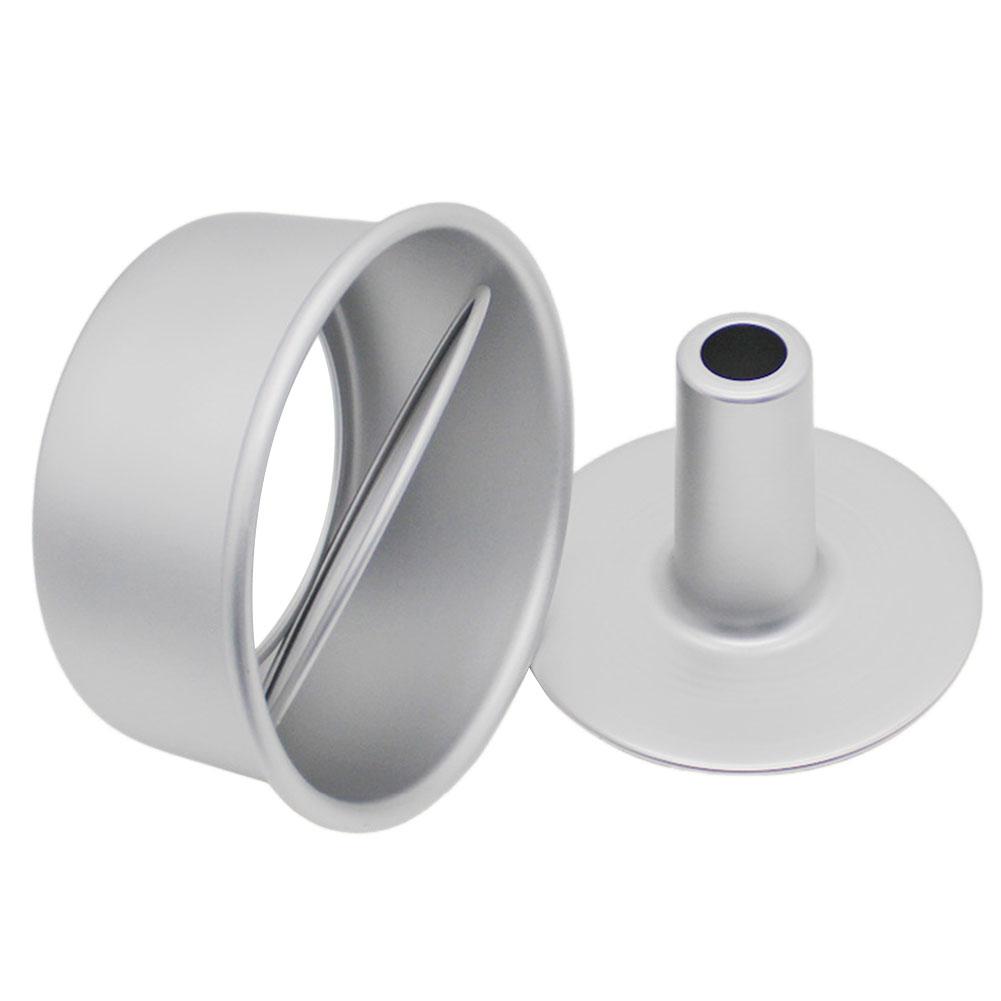 6Inch 8Inch Aluminium Ronde Chiffon Cake Pan Verwijderbare Bodem Holle Schoorsteen Cakevorm Diy Bakken Taart Gereedschap