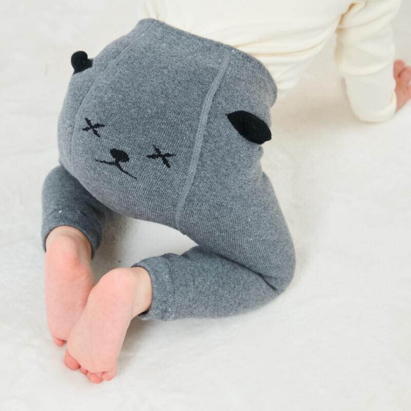 Automne hiver tricoté bébé collants dessin animé mignon enfants collants épaissir infantile garçons filles collants pantalons