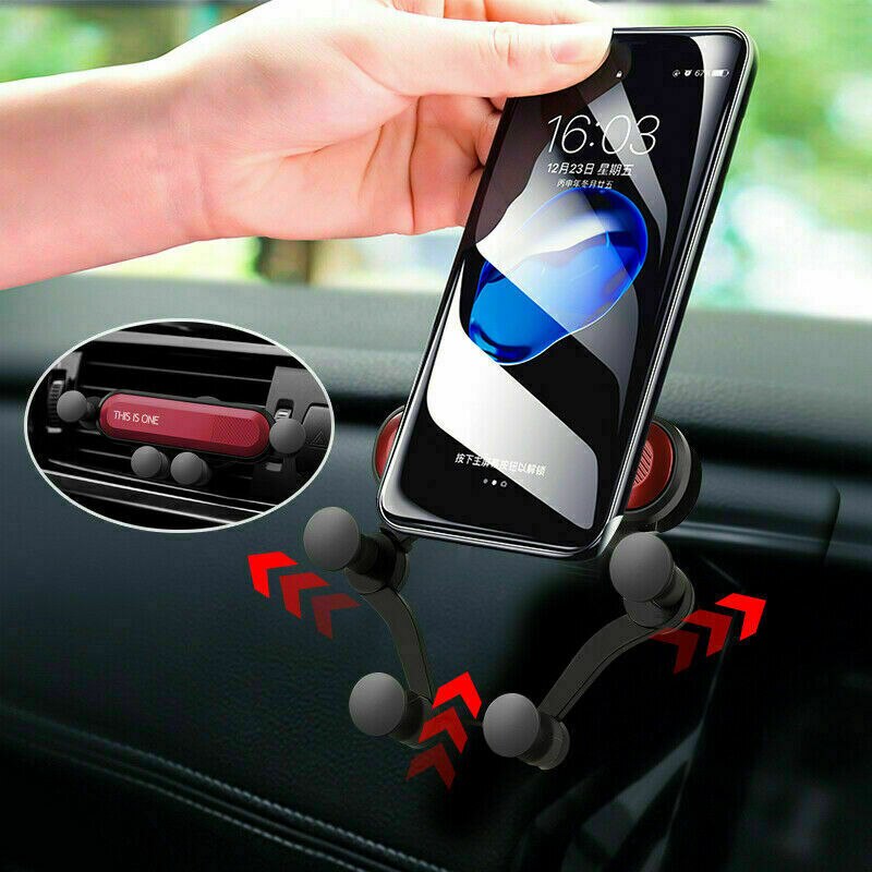 Universal Air Vent Car Mount Gravity Auto-Grip Phone Holder Smart Phone GPS Stand Bracket Universal Automobiles Interior Holders