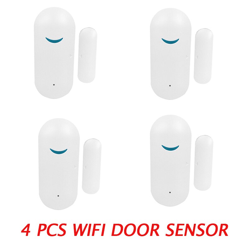 Tuya Smart WiFi Door Sensor Door Open/Closed Detectors Switch Window Sensor Smart Home Smart Life Security Alert Security Alarm: 4PCS Door Sensor