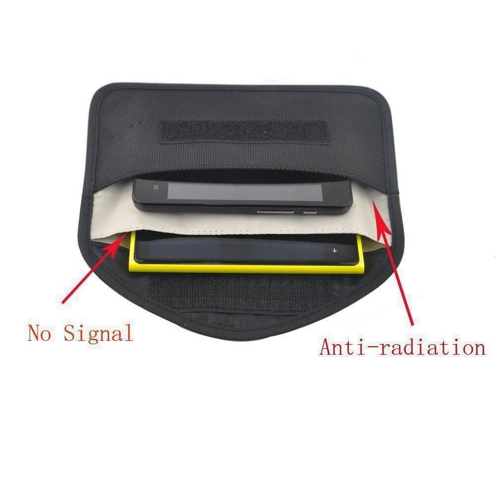 GSM 3G 4G LTE GPS RF RFID Signal Blokkeren Bag Anti-Straling Signaal Afscherming Pouch Wallet Case voor Mobiele Telefoon 6 Inch