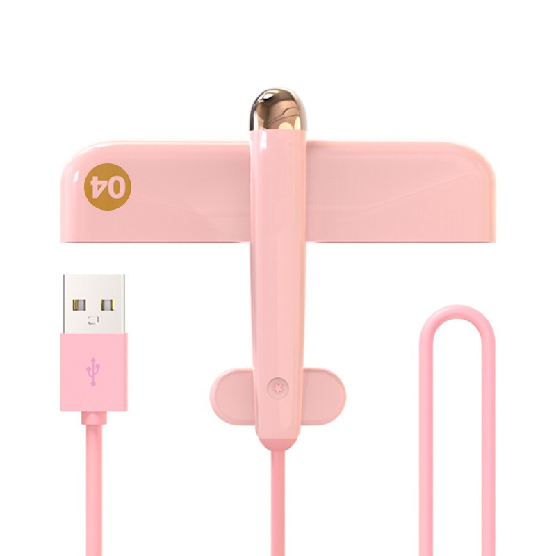 Draagbare Leuke 4 Poorten USB 2.0 HUB Usb Hub 3.0 Hub Usb Vliegtuigen Vorm USB Splitter Externe Multi Poorten USB HUB Voor Xiaomi: pink