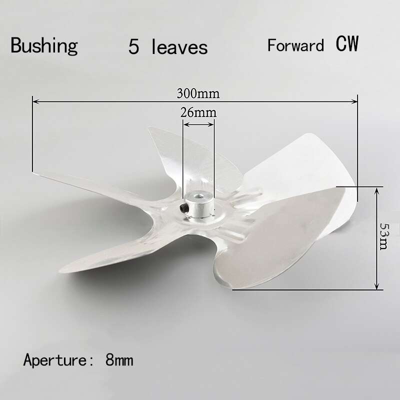 140 mm 150 mm 170 mm 200 mm 230 mm 250mm aluminiumslegering motor blæserblade blæser skovlblade til ovn pillefyr blæser: Y