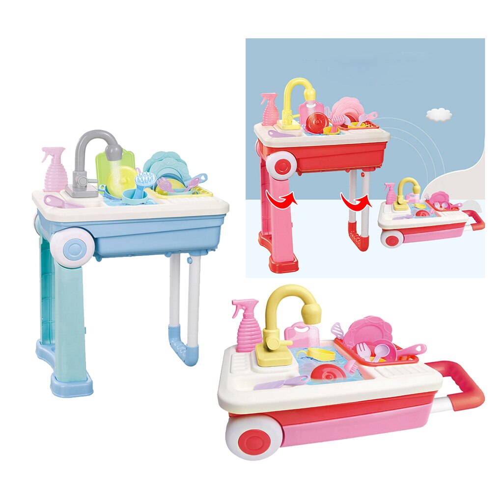 Cuisine pour enfants, jouet de Simulation de rôle, robinet d'eau, Kit de vaisselle