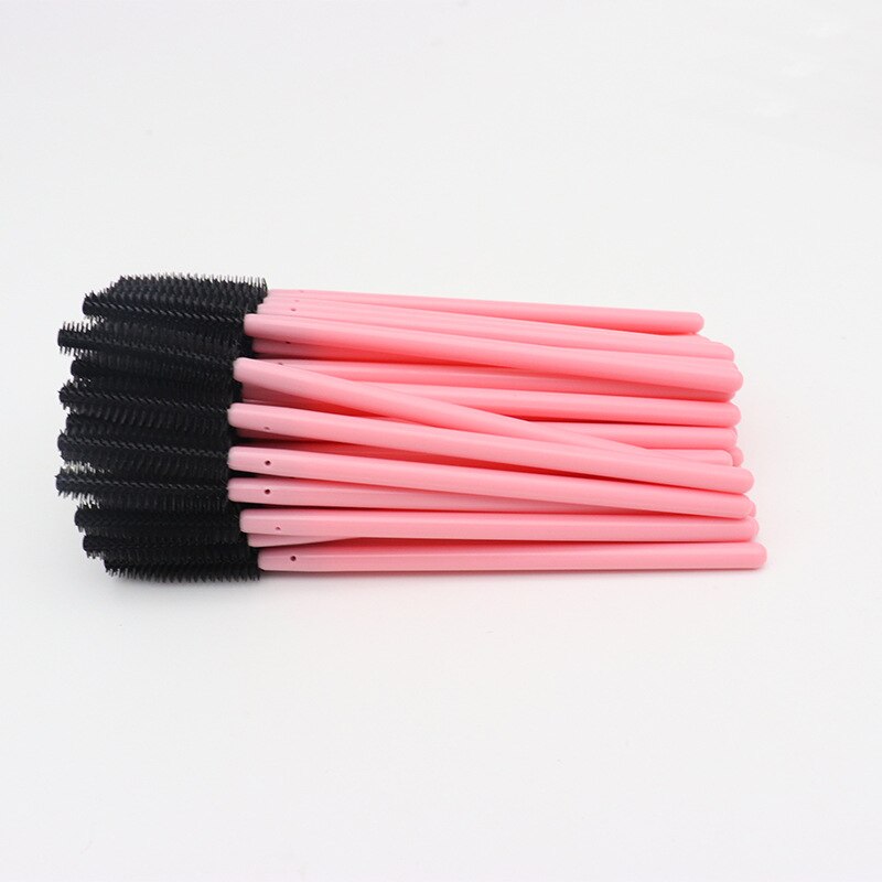 50 pcs Disposable Silicone Eyelash Brush Mascara Wands Eye Lashes Comb Extension Tool Beauty women Makeup Tool: AA108-06