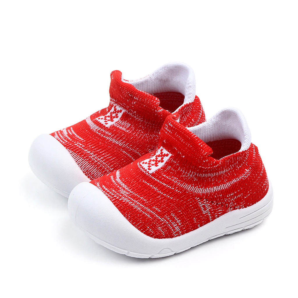 Chaussures de Sport à enfiler pour bébé, baskets à enfiler pour enfants, en maille solide, garçons et filles, tendance