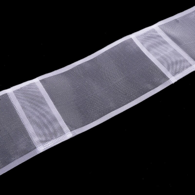Transparent gardintape krok gardiner stavband diy vit gardin polyester tejp för gardintillbehör  cp101 & c: 10 meter