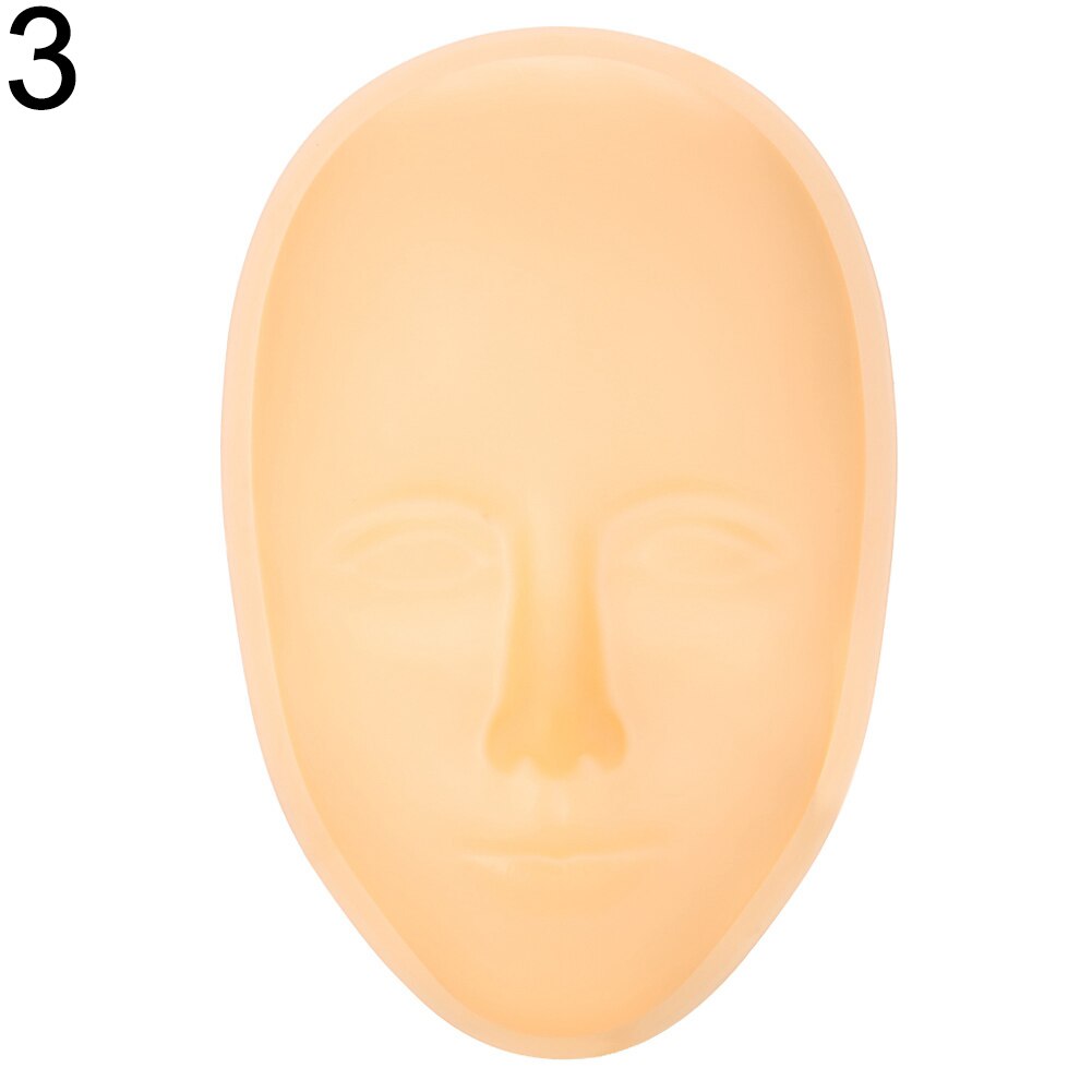 Maquillage lèvre sourcil tatouage peau Mannequin poupée visage tête 5D visage tatouage formation tête Silicone pratique permanente: 3