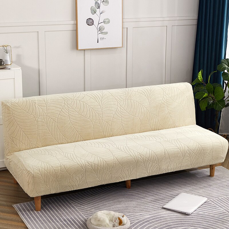 Vedenpitävä vuodesohvan päällinen jacquard yksivärinen sohvan päällinen olohuone joustava all-inclusive sohvapäällinen ilman käsinojia: Kuvio 5