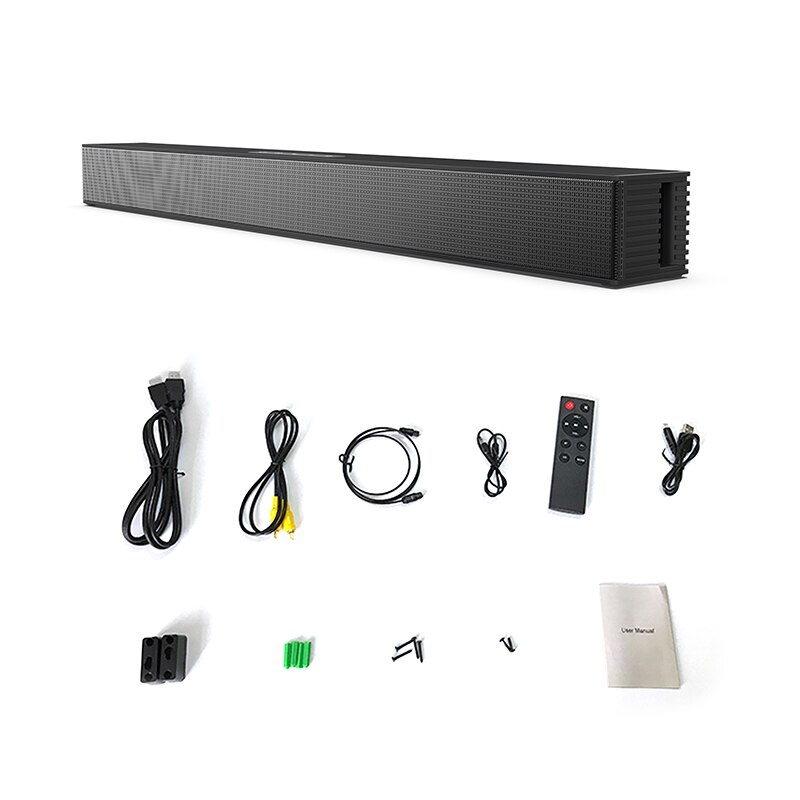 BS-28B 20W TV Sound Bar Wired and Wireless Bluetooth Speaker Home Surround SoundBar for PC home Theater TV Speaker