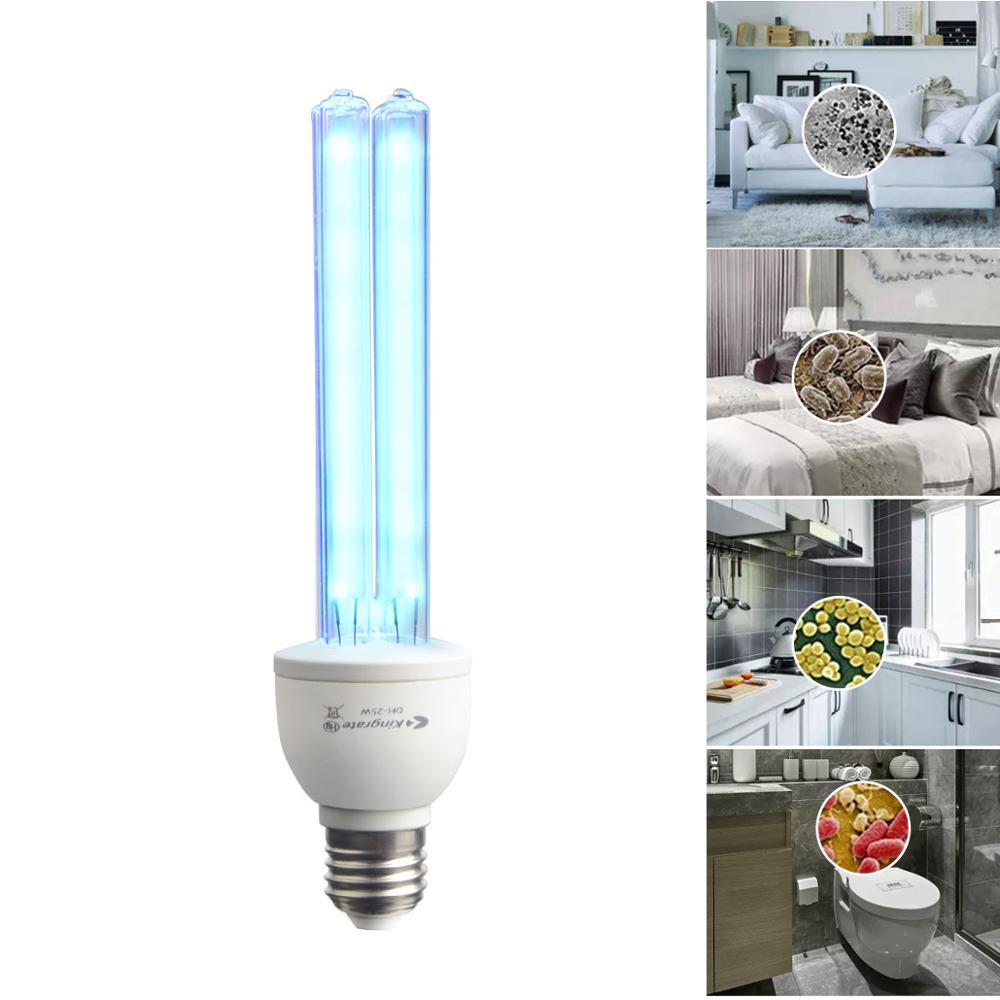 E27 15W 25W UV lampe lumière bleue Quartz germicide lampe maison LED ampoule Ozone/sans désinfection à l'ozone UVC lampe UV stérilisateur