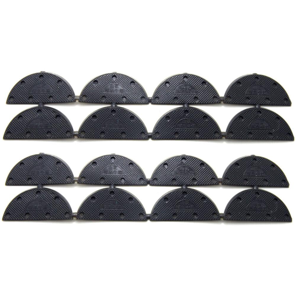 Mannen Schoenen Silent Rubber Schoen Gedeeltelijke Rubberen Hak Vervanging Protector 8Pcs