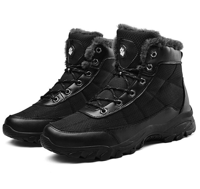 Trend Mannelijke Sneeuw Pluche Warme Mannen Keep Warm Bont Botas Classic Outdoor Wandelen Sneaker Enkel Winter Grote Maat 48 Schoeisel: 44