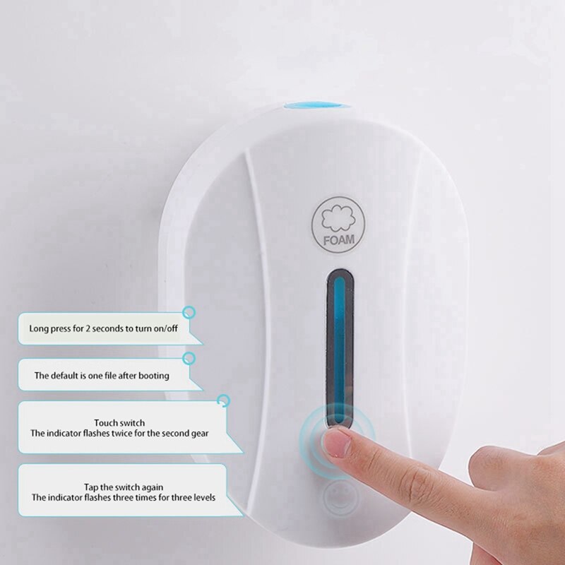 JHD-550Ml Automatic Liquid Soap Dispenser Touchless Sensor Foam Hand Washer Spray Wall Hand Washing Machine