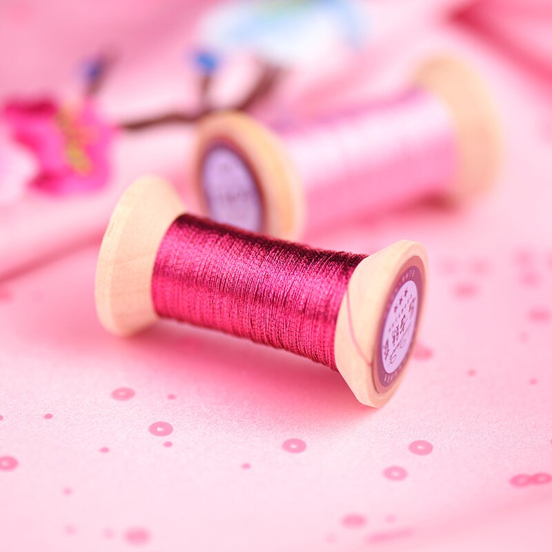 lovely peach series of Gold Line/French embroidery thread/embroidery spool/colorful gold embroidery thread/ /50 meters/piece