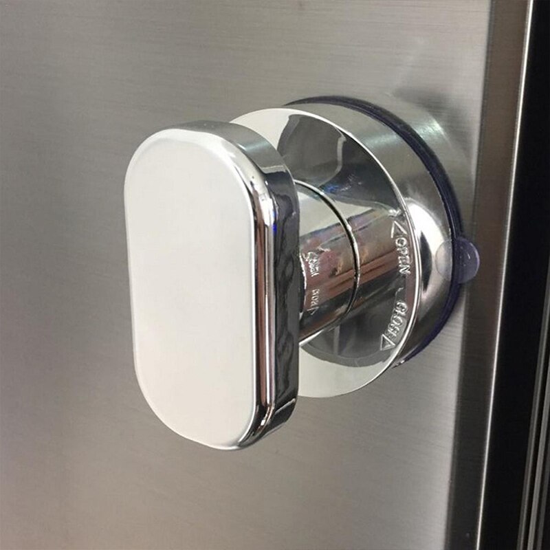 1PCS Super Suction Glass Door Handle Free Punching Sliding Door Drawer Cabinet Kitchen Suction Cup Handle Pull Knob Furniture