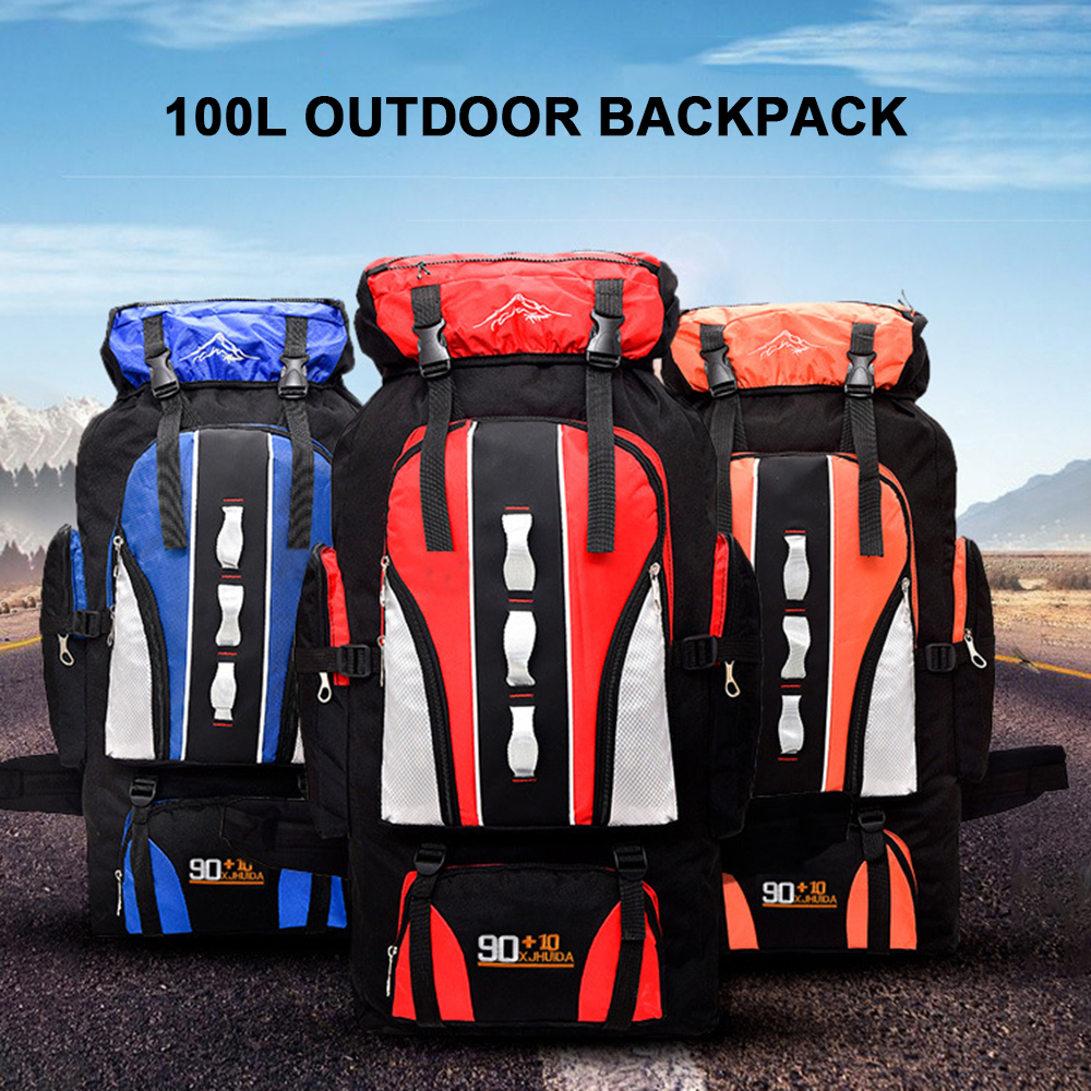 100L Grote Capaciteit Rugzak Wandelen Backpacken O... – Vicedeal