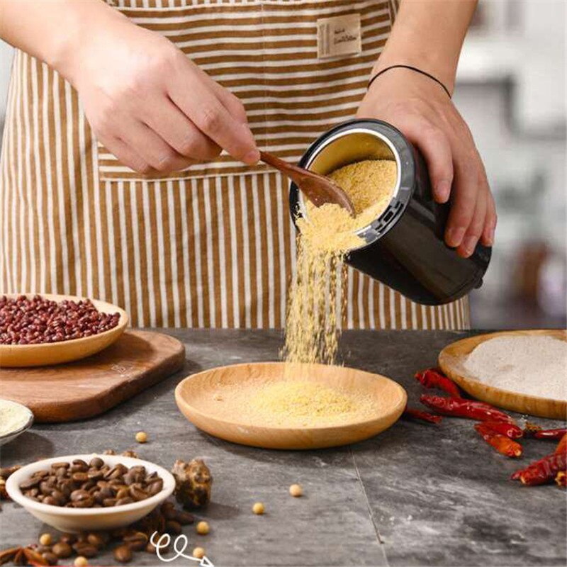 Elektrische Koffiemolen Zout Peper Bonen Kruiden Moer Zaad Koffieboon Grinder Met Rvs Blade Koffie Machine 150W