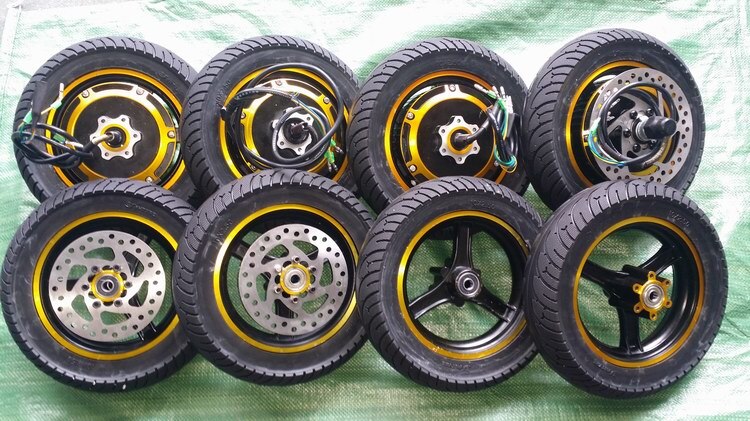 10x2.125 pneu plein pour Scooter électrique 10 pouces 10x2.0/2.25 Non pneumatique Tubeless anti-déflagrant pièces de pneu
