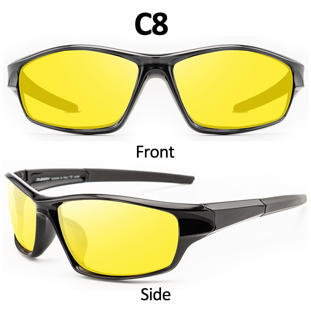Gepolariseerde Zonnebril Rijden Sport Zonnebril Wandelen Goggle Vissen Bril UV400 Vrouwen Mannelijke Shades Reizen Brillen: C8