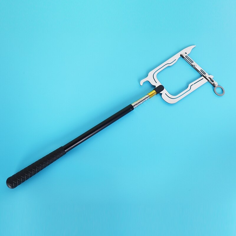 Gancio per barca multifunzionale, asta telescopica per infila a lunga distanza in metallo a forma di U con gancio per aggancio esterno