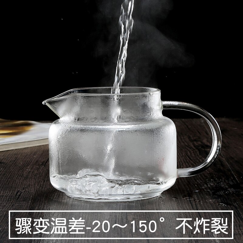 Théière en verre haute température résistant à la chaleur ménage petit thé set filtre épaissi anti-déflagrant verre eau bouillante LO1093
