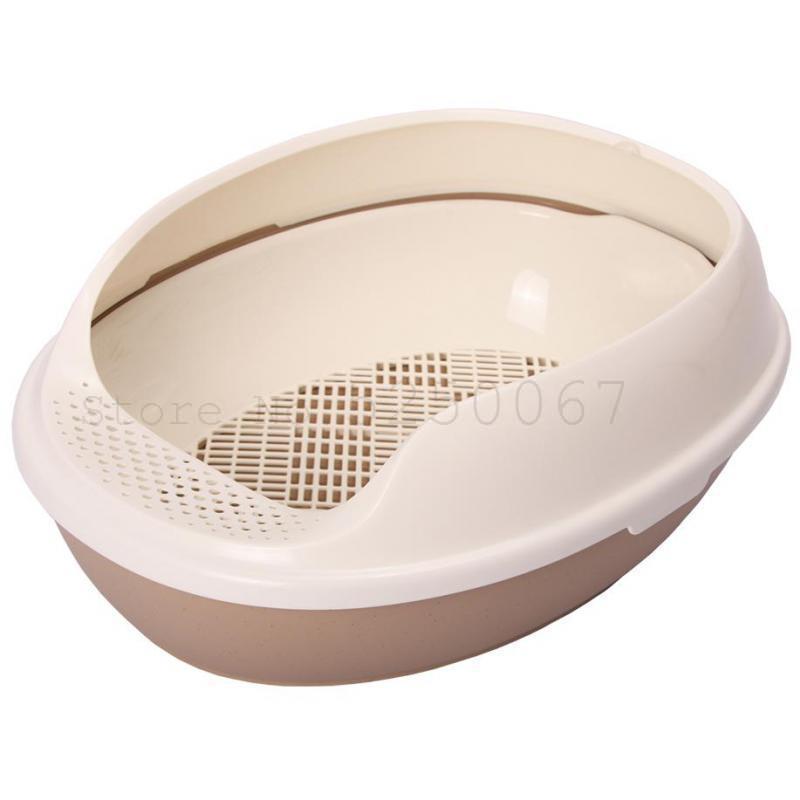 Kat toilet kat sand potte enkelt lag dobbelt lag fyrretræ bentonit kat sand potte mesh fed kat super stor lukket: Model 6