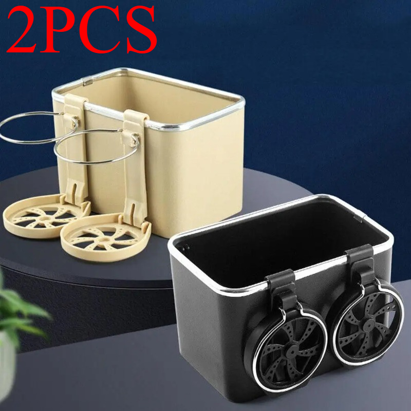 2 STUKS Auto Opbergdoos Armsteun Organisatoren Auto-interieur Opbergen Opruimen Accessoires Voor Telefoon Tissue Cup Bekerhouder