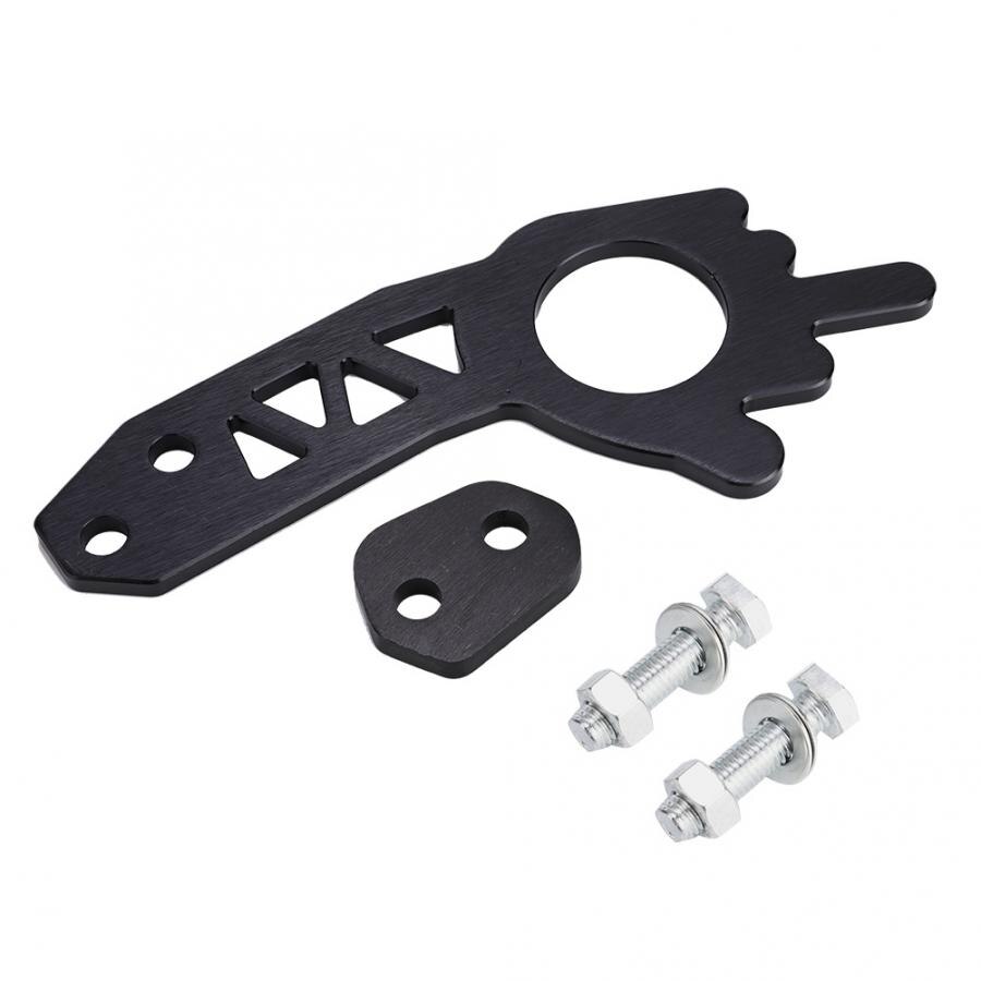 Universal Rear Tow Hook For Cars - Black Racing Style, 5000 Lbs Capacity, Aluminum Alloy