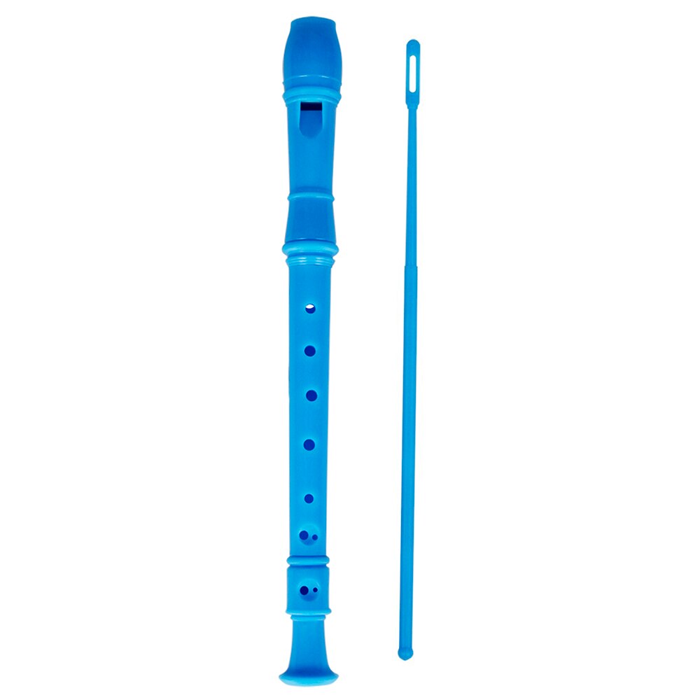 ABS Soprano Descant Recorder Clarinet 8 Holes German Style C Key with Fingering Chart Cleaning Stick for Kids Beginners