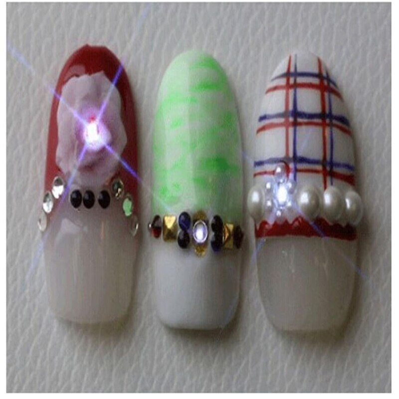 Vrouwen Nfc Nail Art Tips Stickers Diy Telefoon Led Licht Flash Party Decor Nail Tips