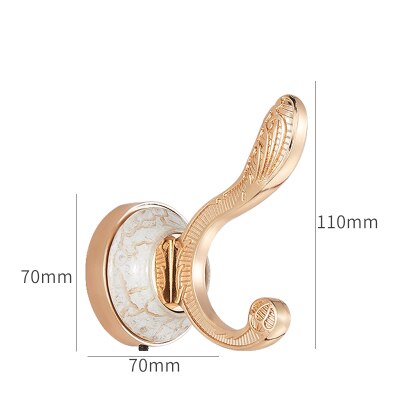 Europese Kleding Cap Enkele Haak Muur Opknoping Muur Schoen Kast Badkamer Keuken Muur Haken Enkele Hardware Metal Chrome Haak: HK9023