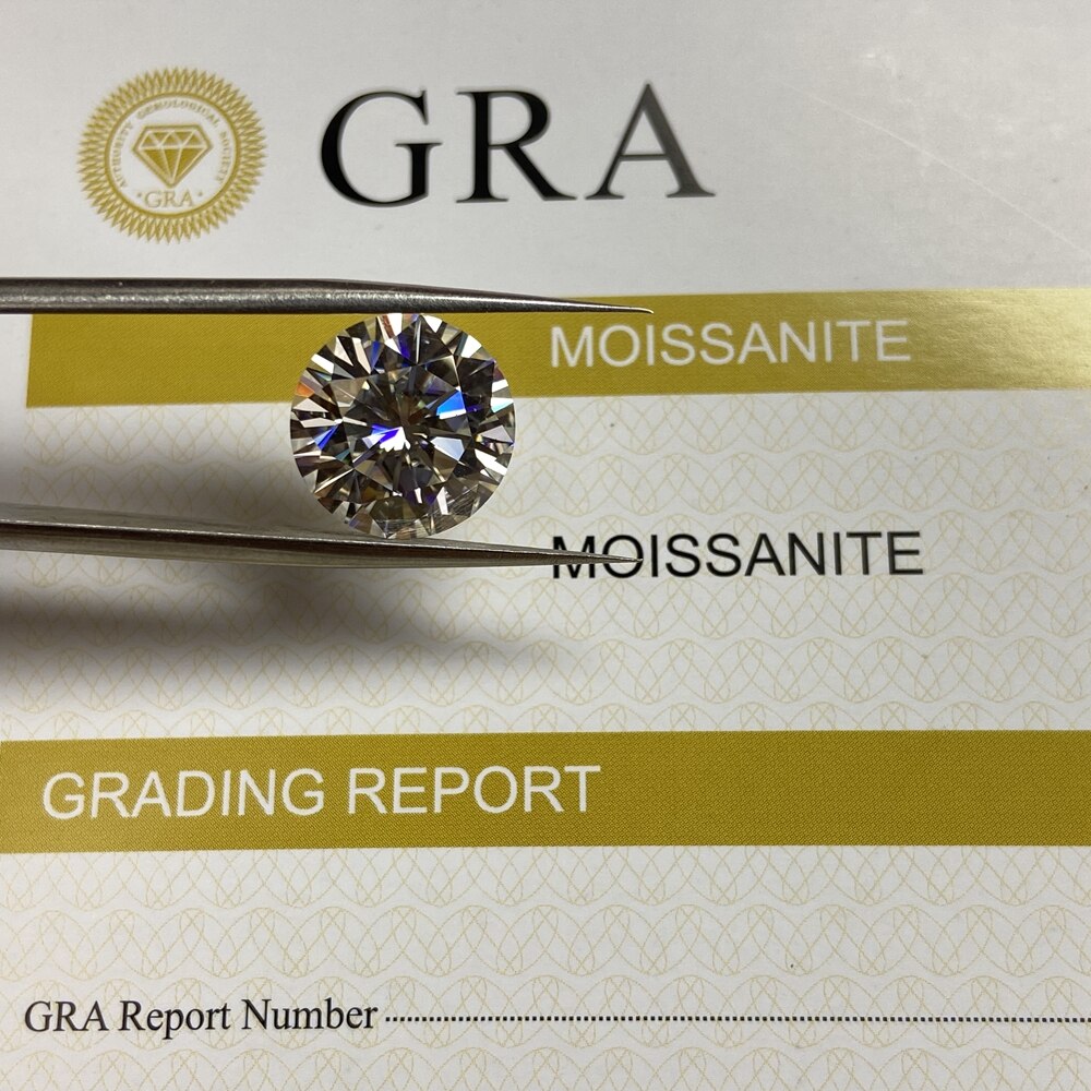 GH Farbe 8mm Runde VVS Moissanite Stein Lose Moissanite Diamant 2 carat für Hochzeit Ring