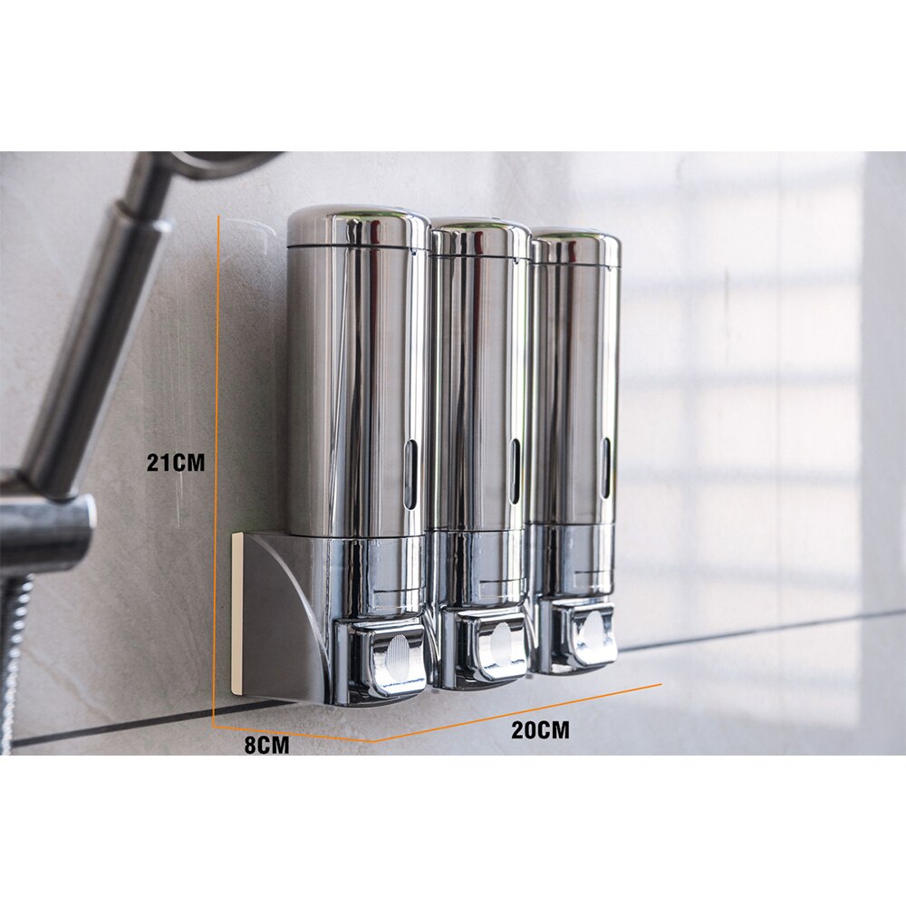 Manual Press Liquid Soap Dispenser Deck Mounted Counter Soap Dispenser For Kitchen Stainless Steel Bottle Bathroom Liquid Foam