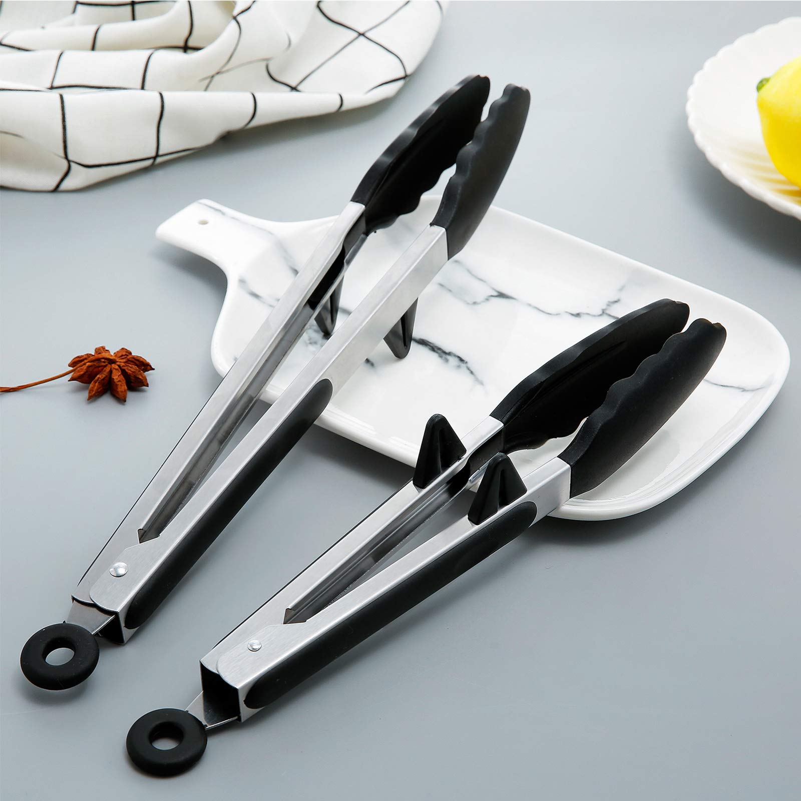 Walfos 9-teiliges Silikon-Spatel-Set – Hitzebeständig Bis 315°C, BPA-frei, Inkl. Löffelspatel, Schaber & Teigschaber
