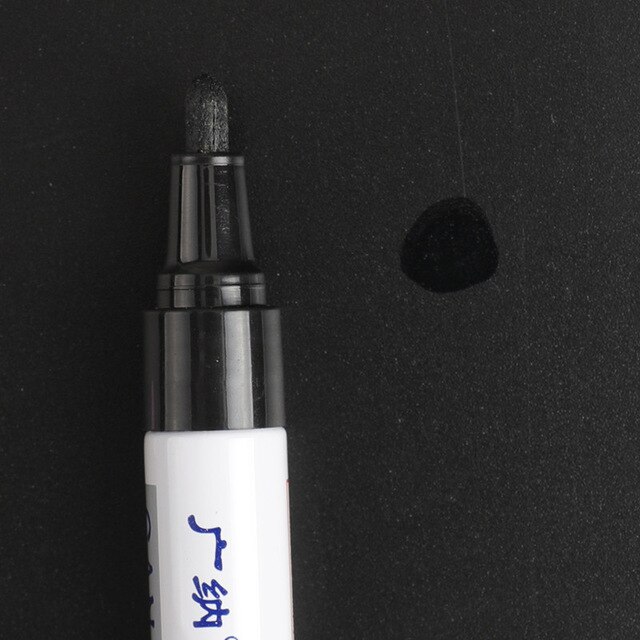Pneu de roue de voiture peinture huileuse stylo pour bmw e46 renault nissan juke hyundai solaris volvo s40 nissan qashqai j10 opel astra g: Black