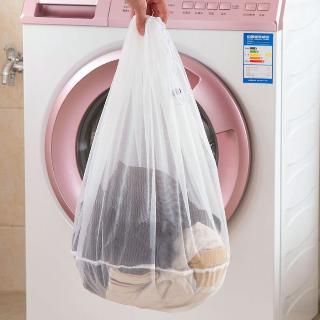 Mesh Trekkoord Sluiting Waszak Sokken Ondergoed Wasmachine Bescherming Effen Mesh Netto Waszak