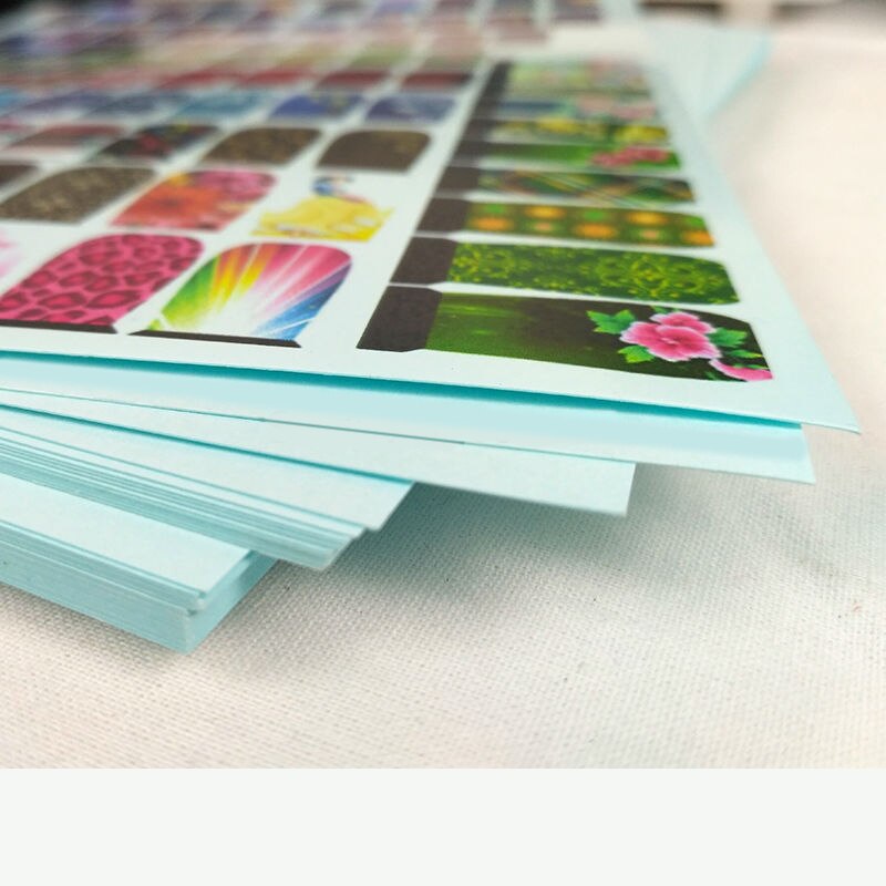 A4 Size Blue Waterslide Decal Paper Transparent for Inkjet Printer Premium Water Slide Decals Printable Transfer Paper Sheet