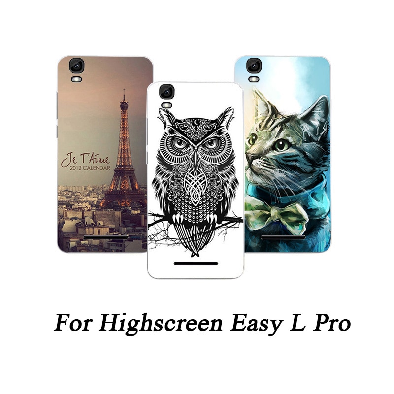Zagter soft tpu fundas sheer for highscreen easy l pro cases silikone malet wolf rose cat case til highscreen easy l pro cover