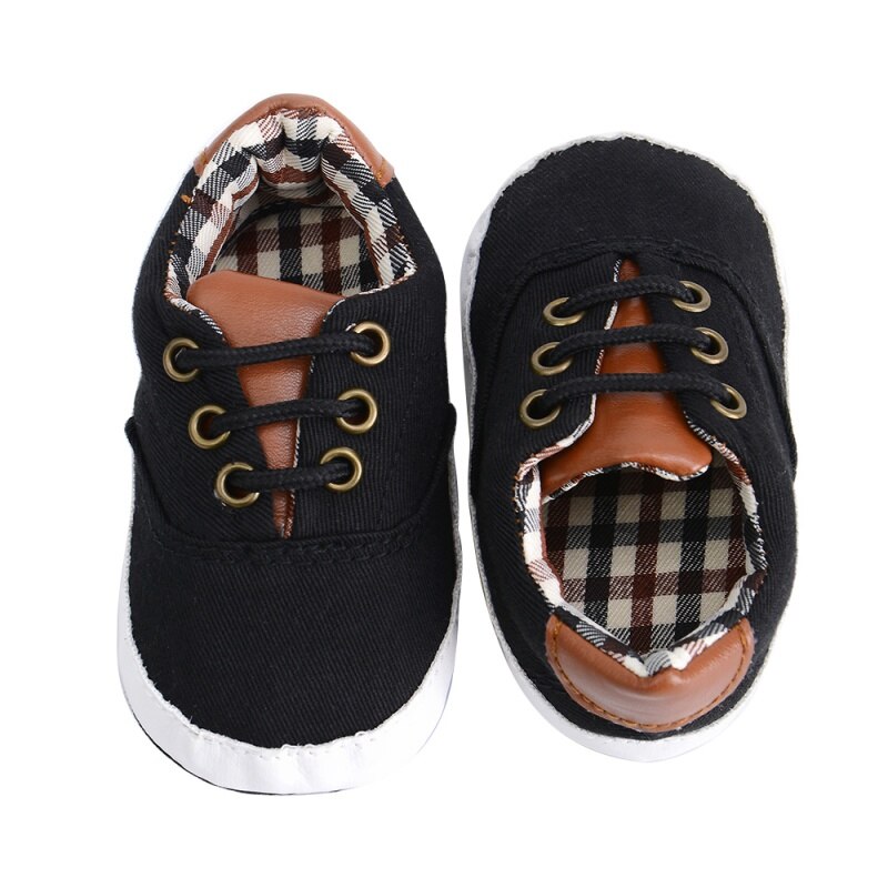 Summer Baby Shoes Newborn Baby Girl Boys Causal Bow Anti-slip Shoes Plaid Patchwork Soft Sole Sneakers Prewalker 0-18M