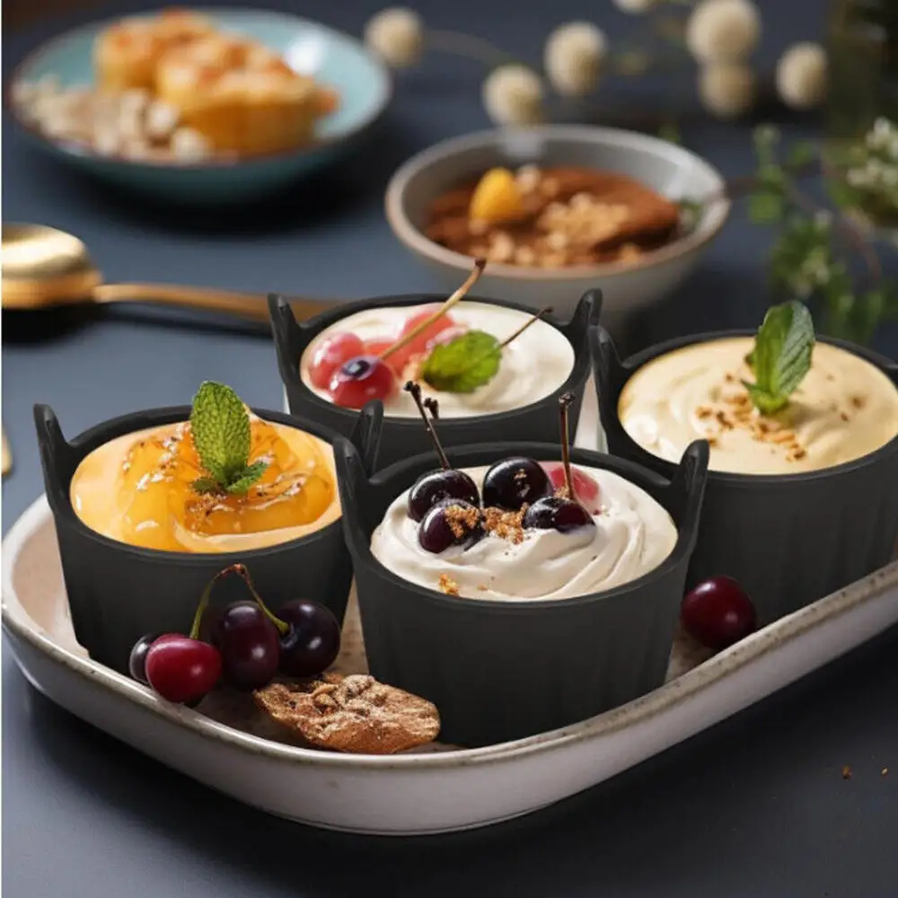 Air Fryer Egg Moulds Silicone Egg Poacher Stovetop Egg Cooking For Microwave Air Fryer Baking Accessories Egg spinner Egg cups