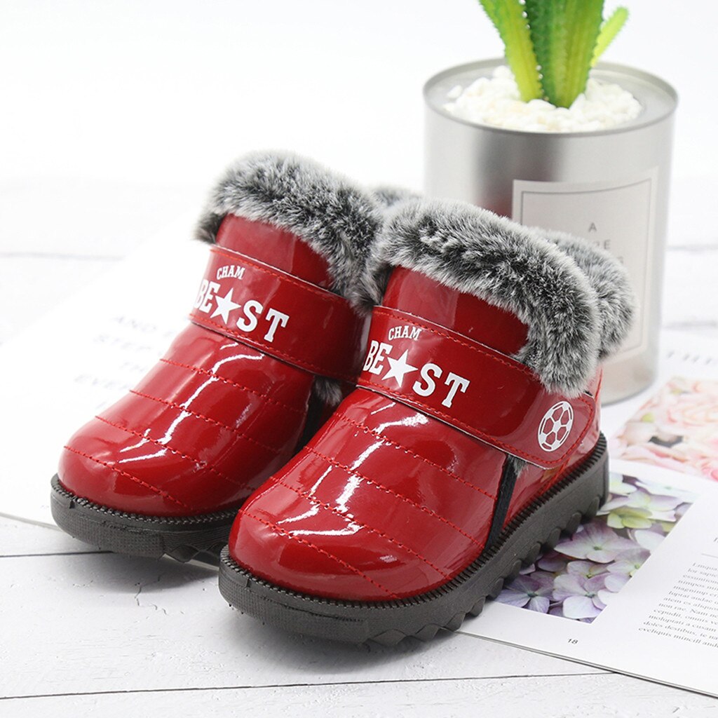 baby shoes boot Toddler Boots Winter Ankle Short Bootie Waterproof Footwear Warm Shoes infant kids booties Обувь детская