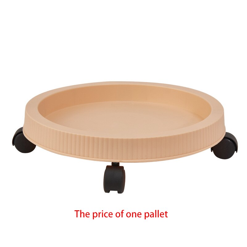 PP three-dimensional three-petal flower/strawberry pot multilayer stacking cultivation pot vegetable melon fruit planting pot: apricot color Tray