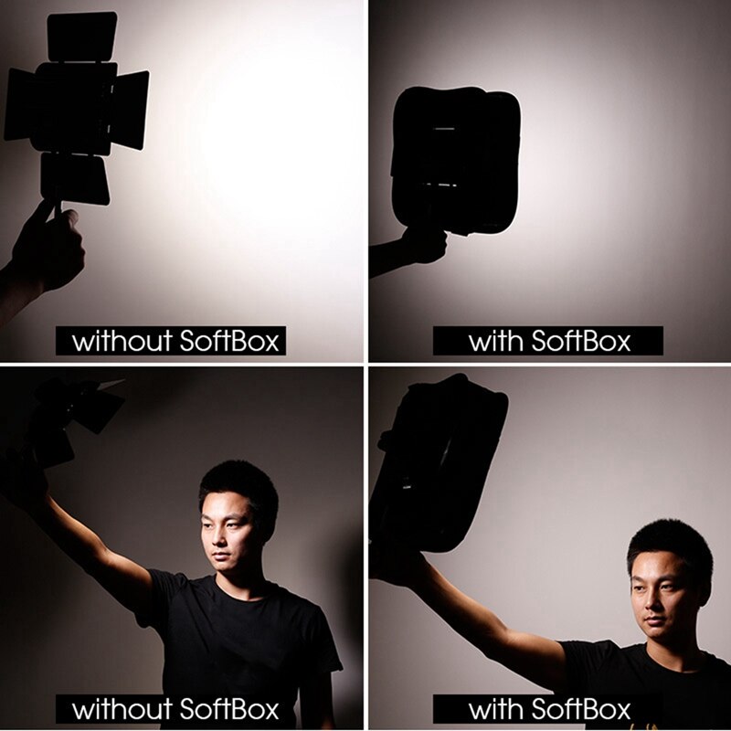 Flash portátil para exteriores, paraguas octagonal para estudio, difusor de Softbox, Panel de luz de vídeo Led plegable, filtro suave